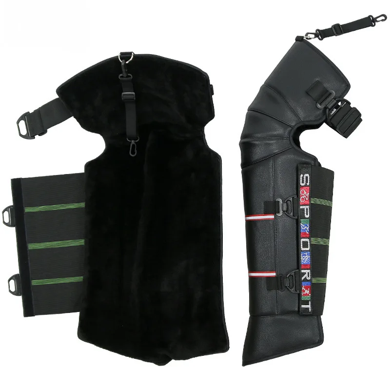 Удлиненный наколенник для мотоцикла утолщенный теплый Спортивная Защитная