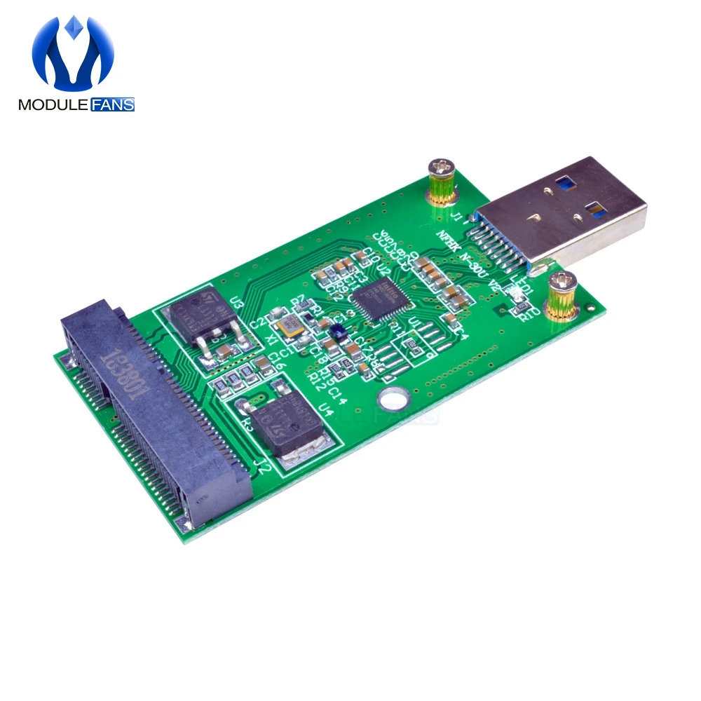 Мини PCIE mSATA SSD USB 3 0 внешний конвертер адаптер Модульная плата совместимая с Windows
