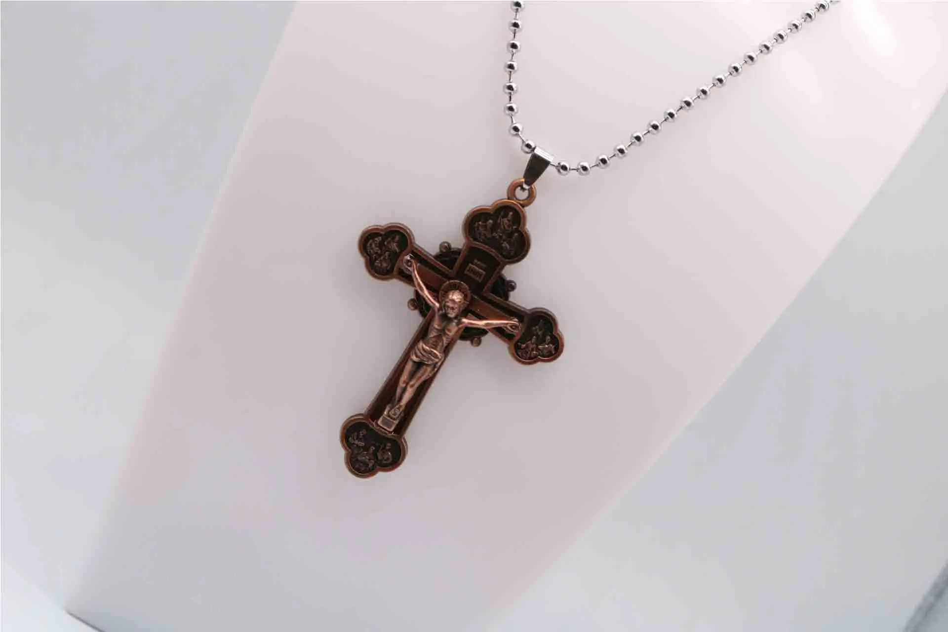 Ожерелье из бусин с изображением Иисуса Христа цепочка. Розария Роза ожерелье