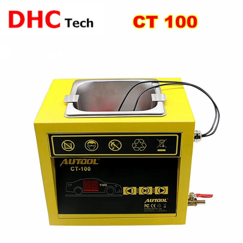 Мини очиститель для топливного инжектора AUTOOL CT 100 ct100 110 В/220 В ультразвуковой