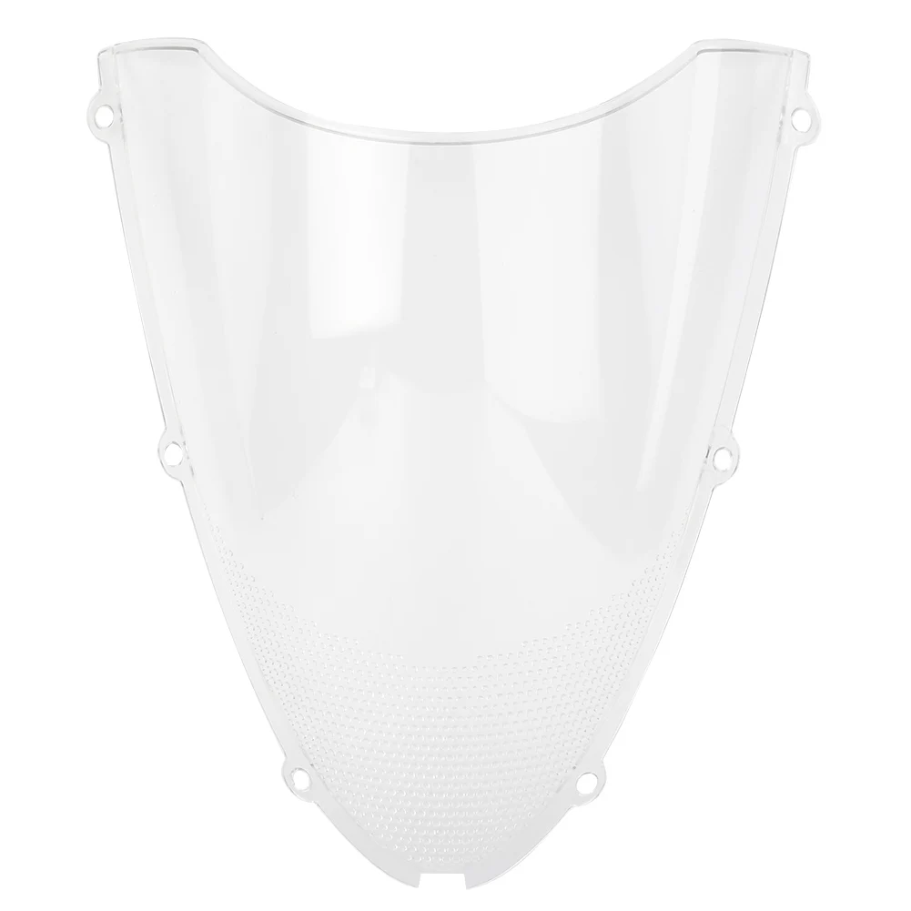 Прозрачный Лобовое стекло мотоцикла ветровое стекло Double Bubble для Kawasaki Ninja ZX6R 2005 2006 2007 2008& ZX636 2005-2006 - Цвет: Прозрачный
