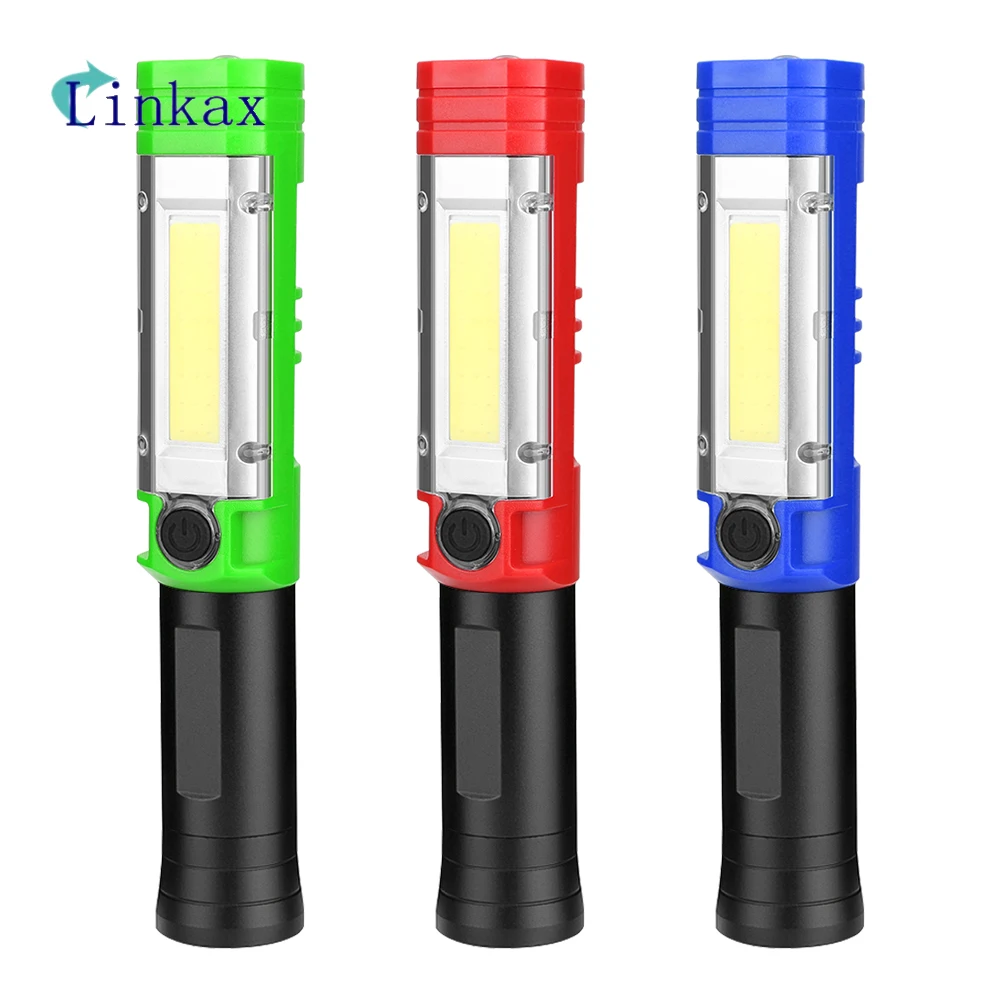 

1 * COB светильник + 1 * Светодиодный рабочий свет светодиодный рабочий светильник 4 режима Магнитный уличный светильник для охоты, кемпинга све...