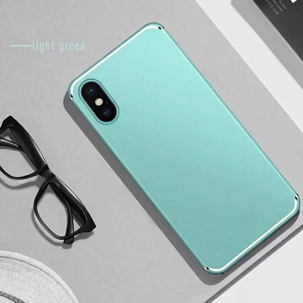 Для iphone x Чехол Жесткий PC матовый чехол для телефона s для iphone xs Max чехол прозрачная однотонная цветная крышка оболочка для iphone xr чехол