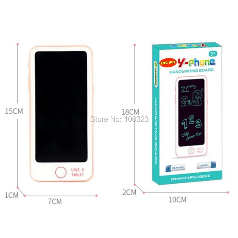 Дропшиппинг Мобильная игрушка портативная lcd краска блокнот для письма, электронная доска для рукописного ввода планшет, электронный телефон для письма Детский образовательный подарок