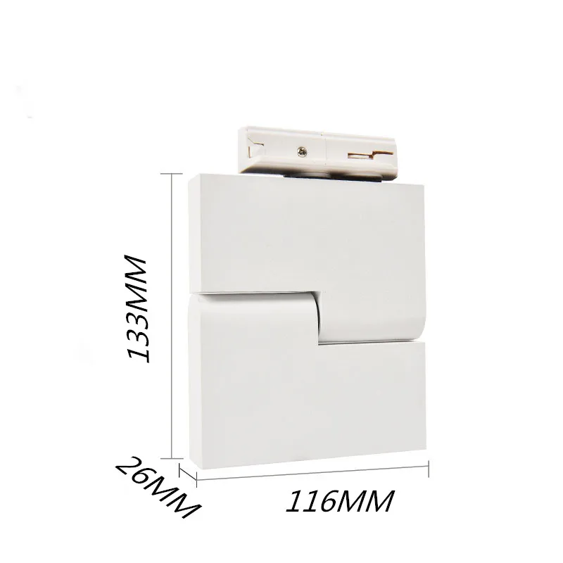 2 шт. светодиодный Трековый светильник поворотное дорожное освещение точечная