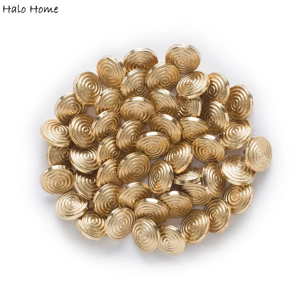 10 шт. золотые металлические пуговицы с хвостовиком рубашка одежды швейный Декор