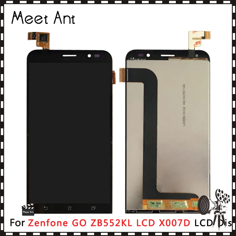 Высококачественный ЖК дисплей 5 дюйма для Asus Zenfone GO ZB552KL X007D с сенсорным экраном и