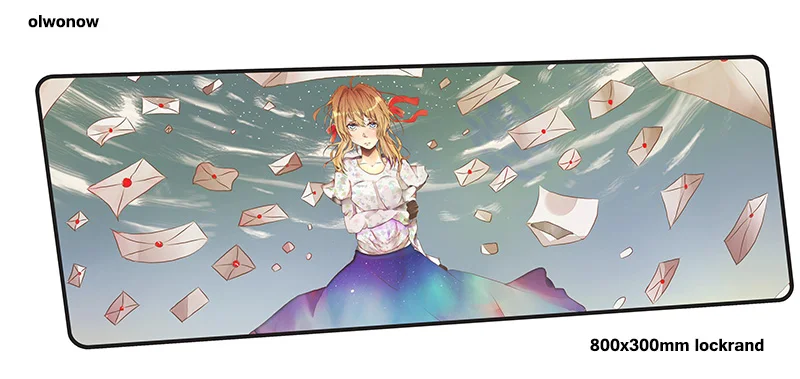 Violet evergarden коврик для мыши 80x30 см лучший игровой коврик для мыши большой геймерский коврик восхитительный компьютерный стол padmouse клавиатура большие игровые коврики