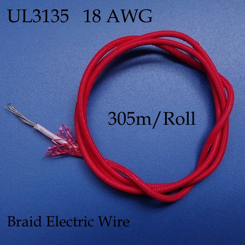 UL3135 Электрический провод 18 AWG гибкий из силиконовой резины Прочный 600 в 200 с
