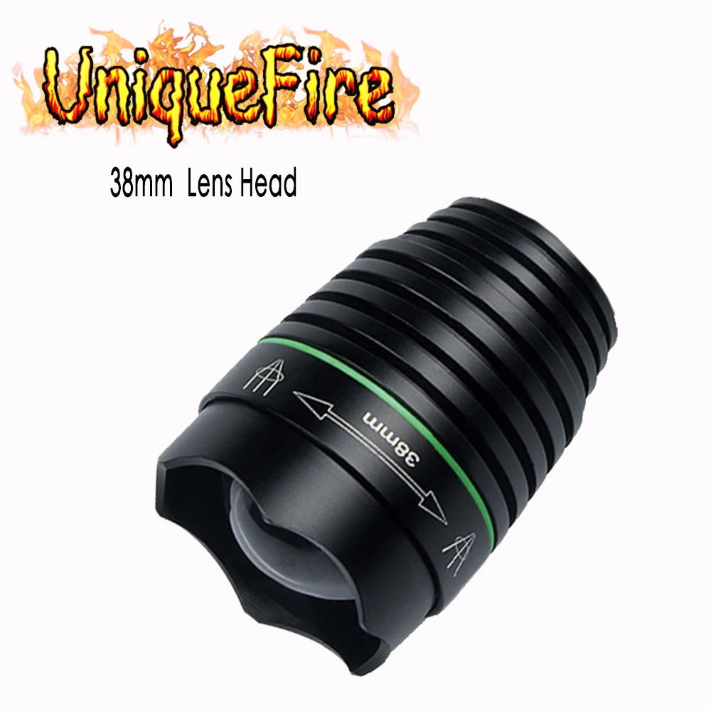 Головка UniqueFire 1508 38 мм подходит для выпуклых линз светодиодный фонарик из