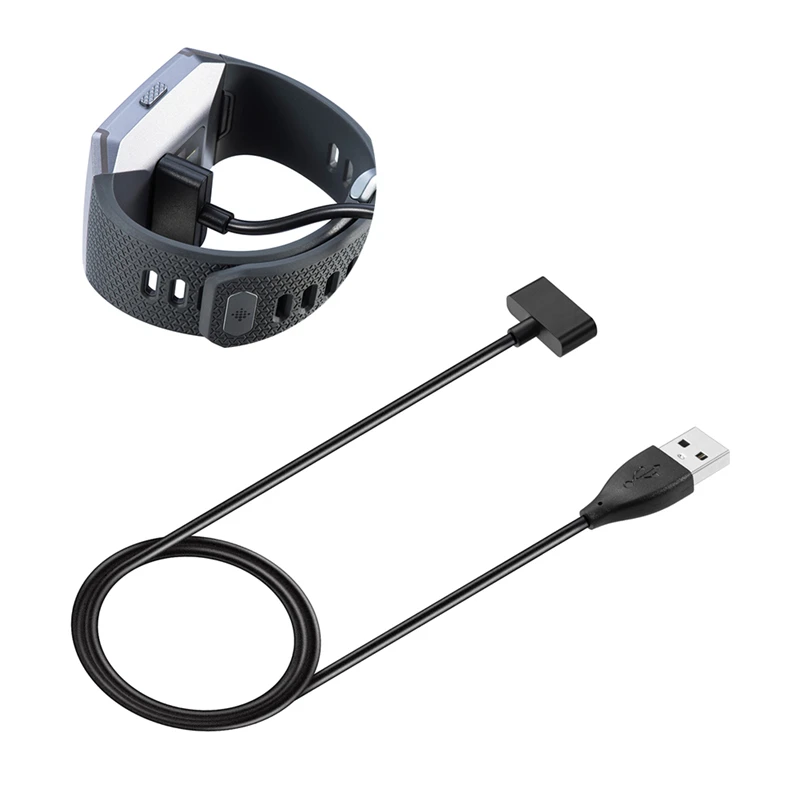 USB Магнитный зарядный кабель для Fitbit Ionic Smart Fitness Watch 3 фута/1 фута (1 м/0 м) защита от
