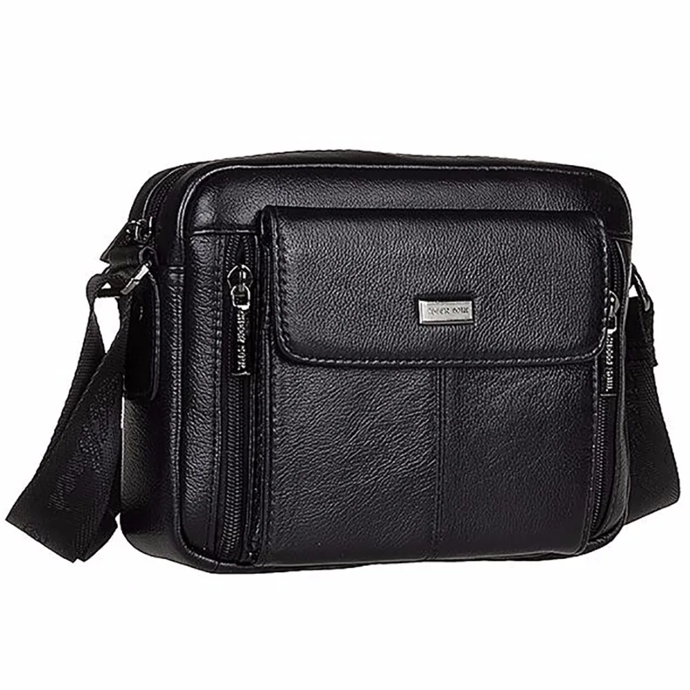 Сумка-мессенджер на ремне для мужчин дизайнерский портфель из натуральной