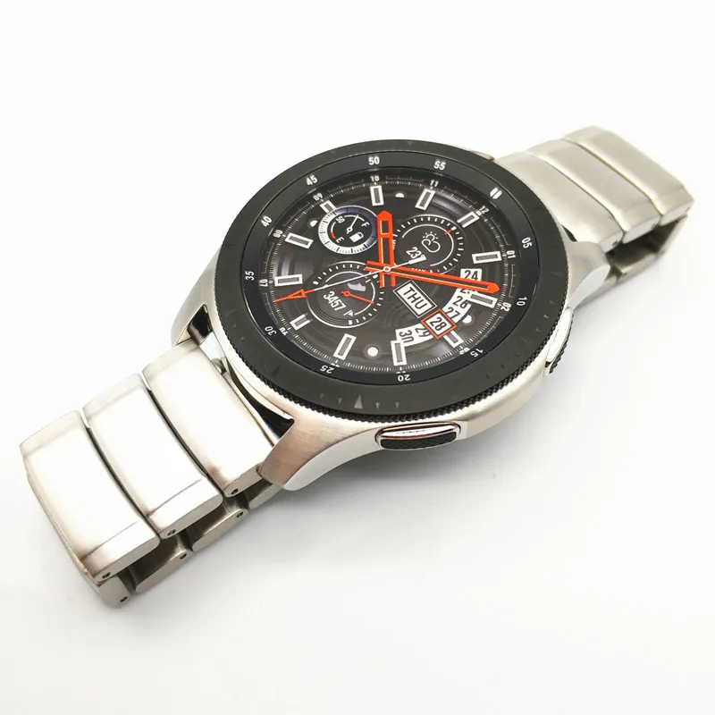 Металлический браслет из нержавеющей стали для часов samsung Galaxy Watch 46 мм gear S3 браслет для huawei GT 2 Watch 2 Pro Amazfit - Цвет ремешка: Silver