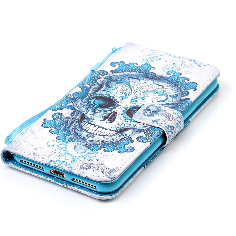 Leather phone Case for iPhone 6 6s 7 8 Plus Flip PU + Wallet Cover For Max Coque Fundas | Мобильные телефоны и аксессуары