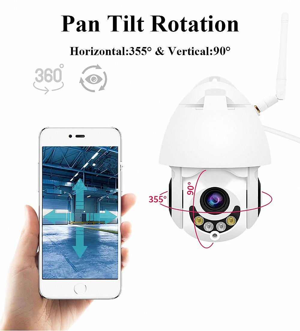 PTZ WiFi IP камера беспроводная 2MP 1080P HD наружная домашняя геодезическая H.264 IR Водонепроницаемая скоростная купольная CCTV Камера Безопасности s