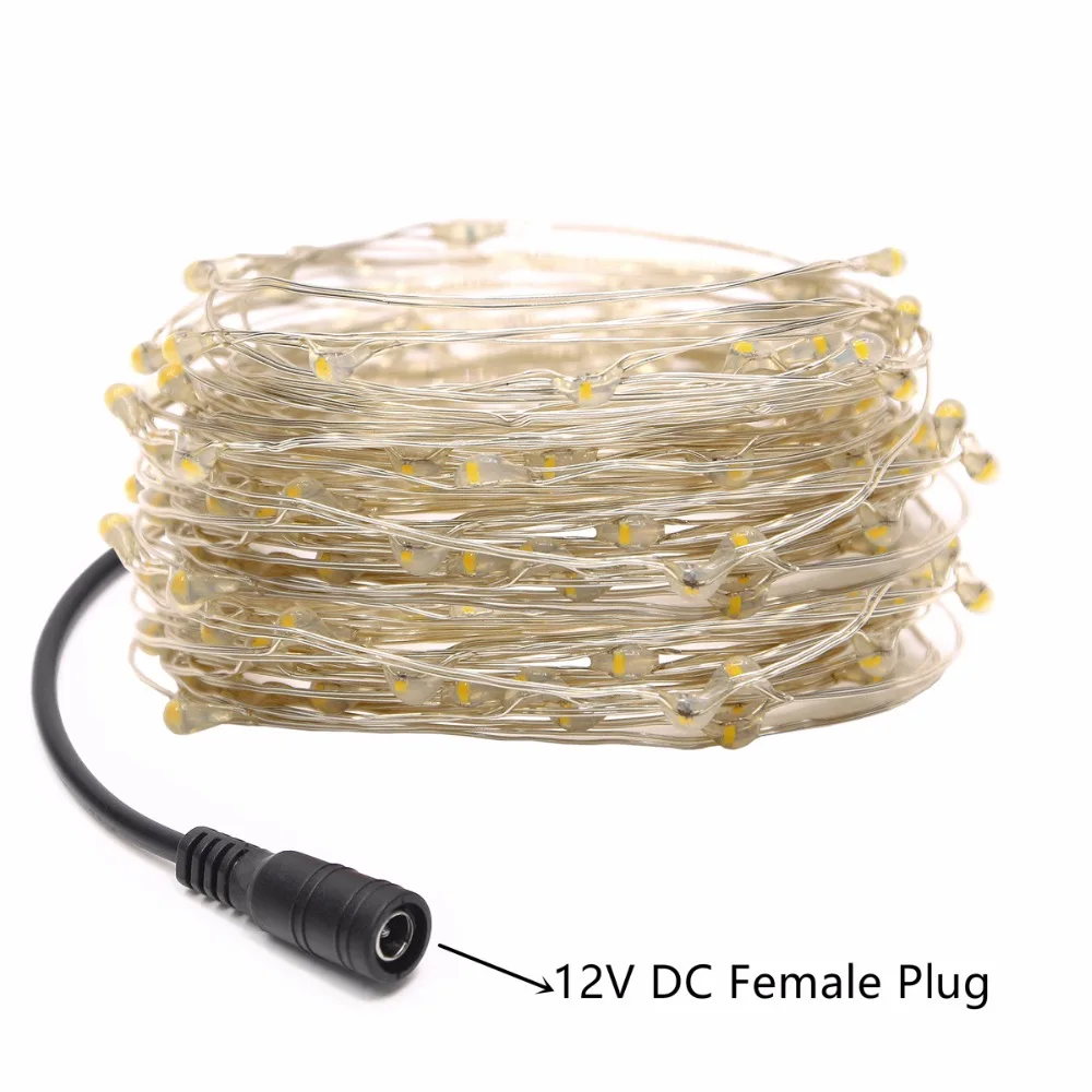 DC12V светодиодный свет шнура 100M 80M 60M 50M 40M возможностью погружения на глубину до 30 м