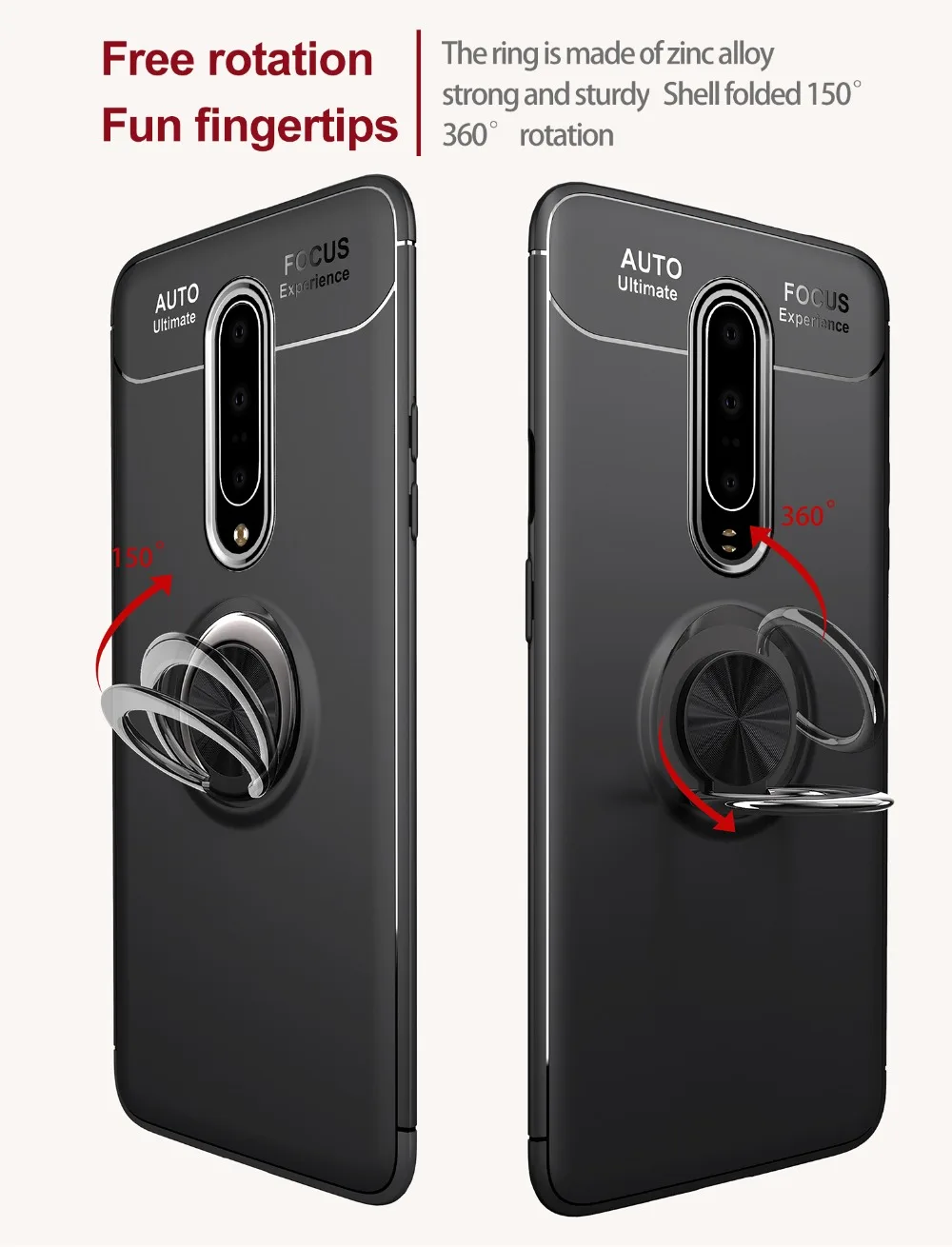 Для Oneplus 7 Pro Чехол Oneplus7 Pro Чехол кольцо держатель Мягкий Силиконовый противоударный чехол для One Plus 7 Pro 1+ 7 Pro Чехол