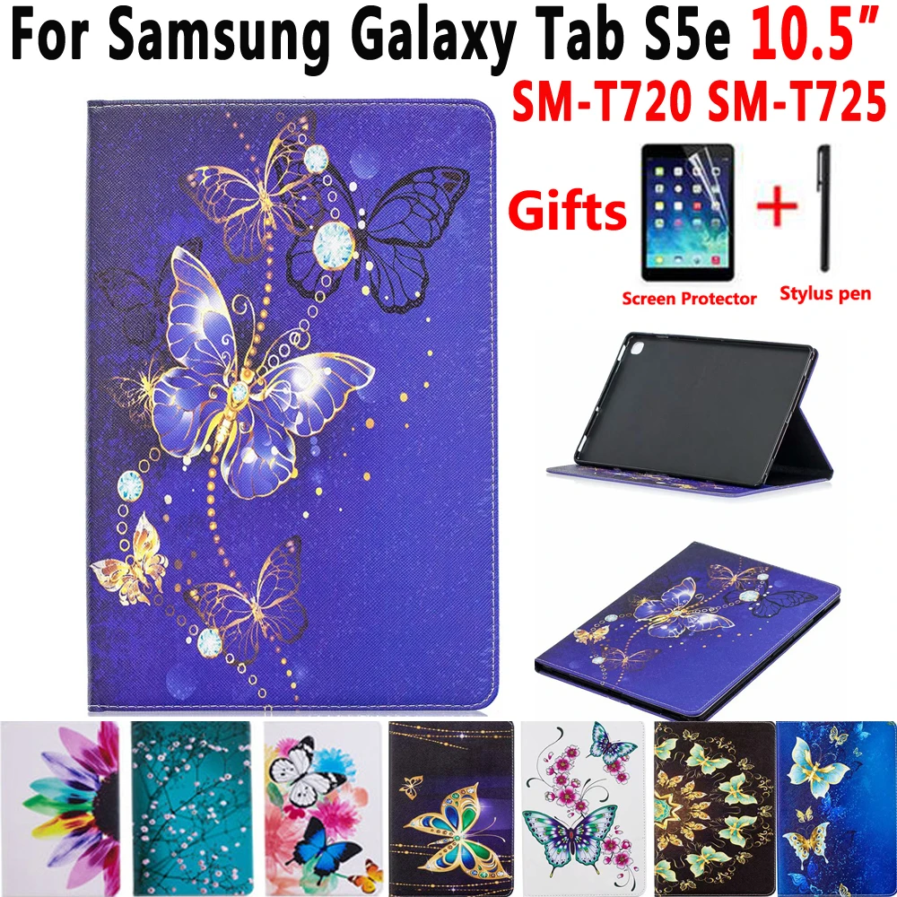 Чехол для Samsung Galaxy Tab S5e 10 5 2019 T720 T725|Чехлы планшетов и электронных книг| |