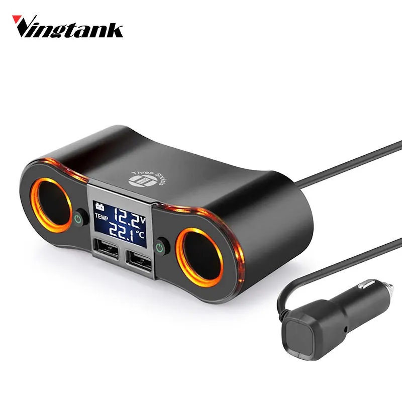 Автомобильное зарядное устройство Vingtank 3 5a с двумя usb-портами и 2 портами