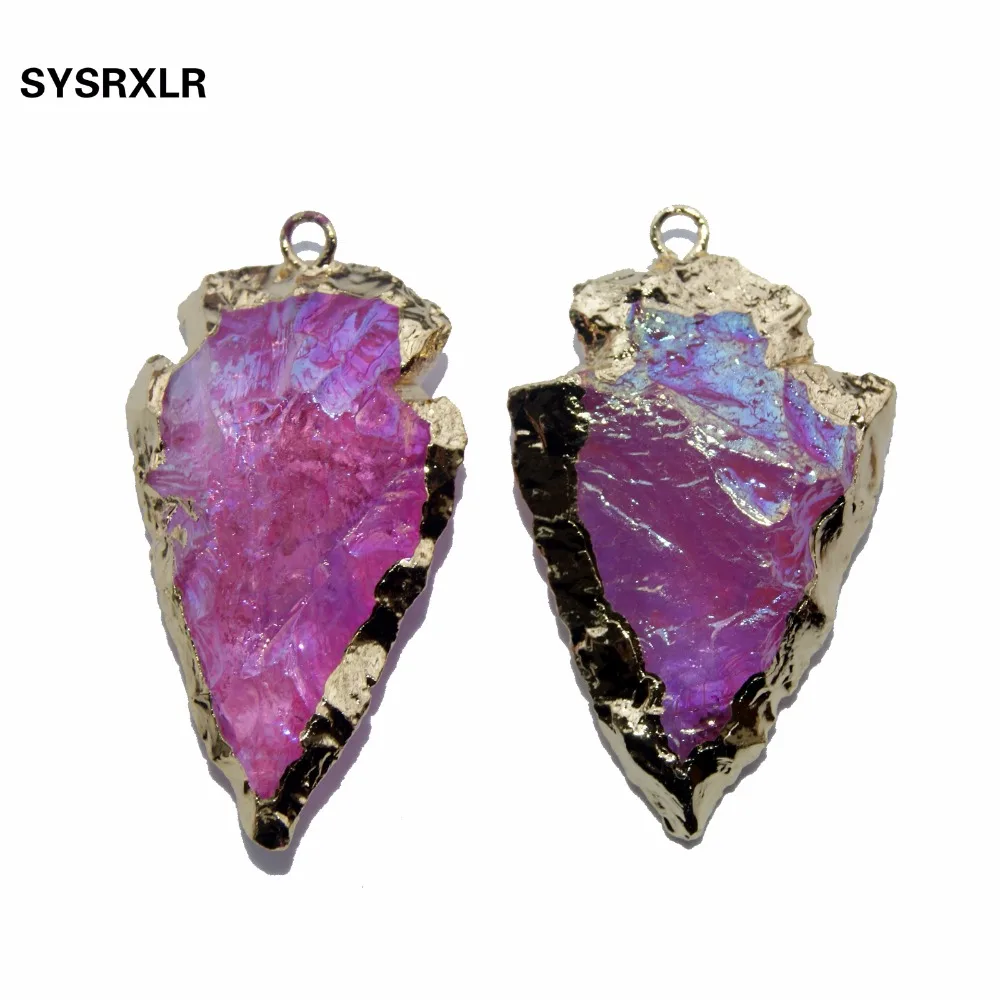 Оптовая продажа 1 шт. модная подвеска неправильной формы с натуральным