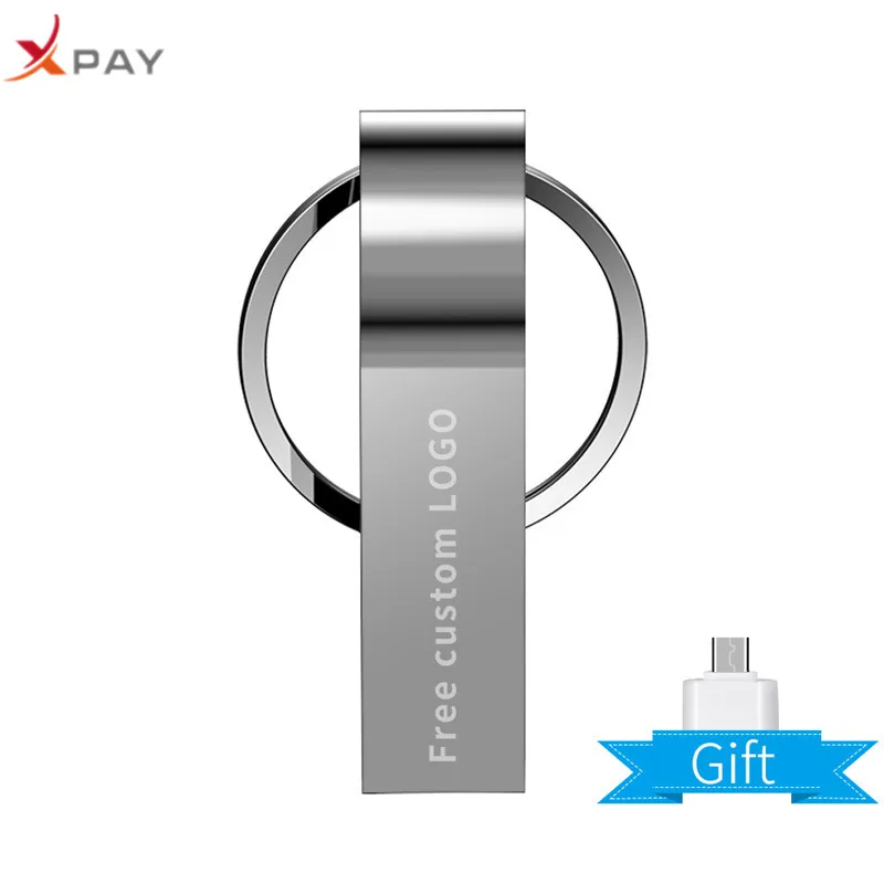 Usb флеш-накопитель, серебристый usb 3,0, металлическая флешка, 128 ГБ, 64 ГБ, 32 ГБ, 16 ГБ, 8 ГБ, 4 Гб, usb карта памяти, брелок, флешка, бесплатный логотип на заказ