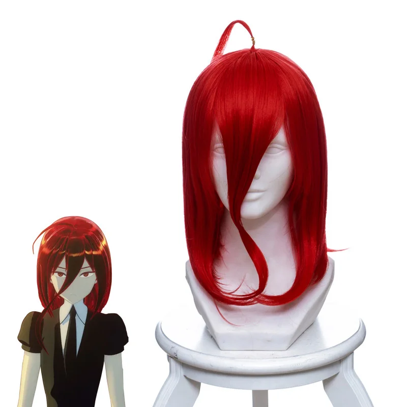 Аниме Land of the lustratus Cinnabar карнавальный парик без костюма куни красные короткие