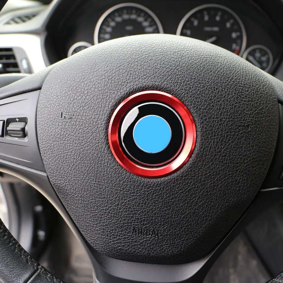1 шт. украшение на руль круглый чехол наклейка для BMW X1 E60 E36 E39 E46 E30 E90 E92 F10 F30 F25
