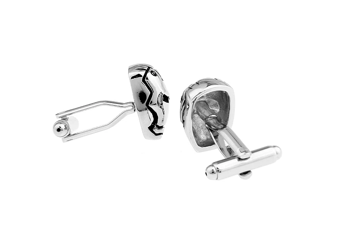 iGame Cufflinks Silver Color Ironman Mask Design Superheroes Cuff Links Free Shipping | Украшения и аксессуары