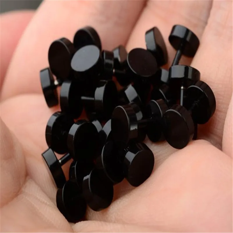 Горячие Продажа Мода 2 Шт. Черный Щепка Нержавеющей Стали Поддельные Жук Беруши