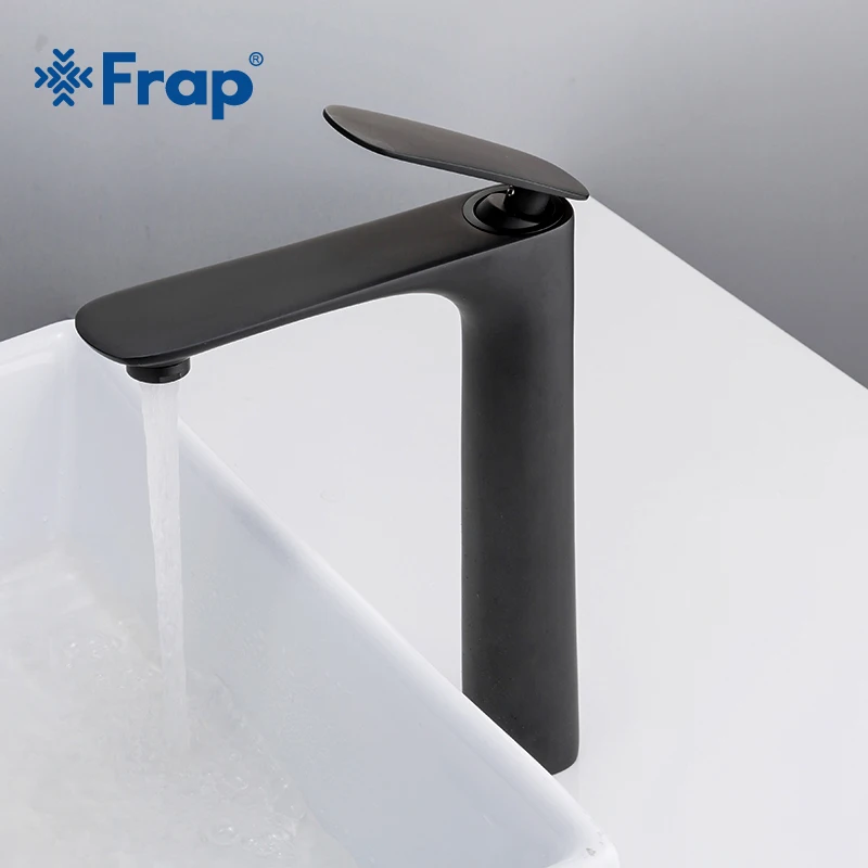 Frap смесители для умывальника современные белые краны ванной комнаты Одноручные