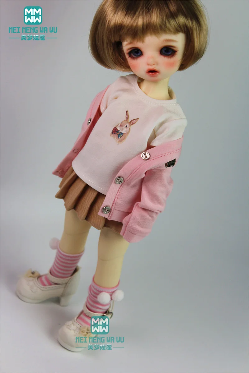 Кукольная одежда BJD подходит для 27-30 см 1/6 модный розовый костюм студентов