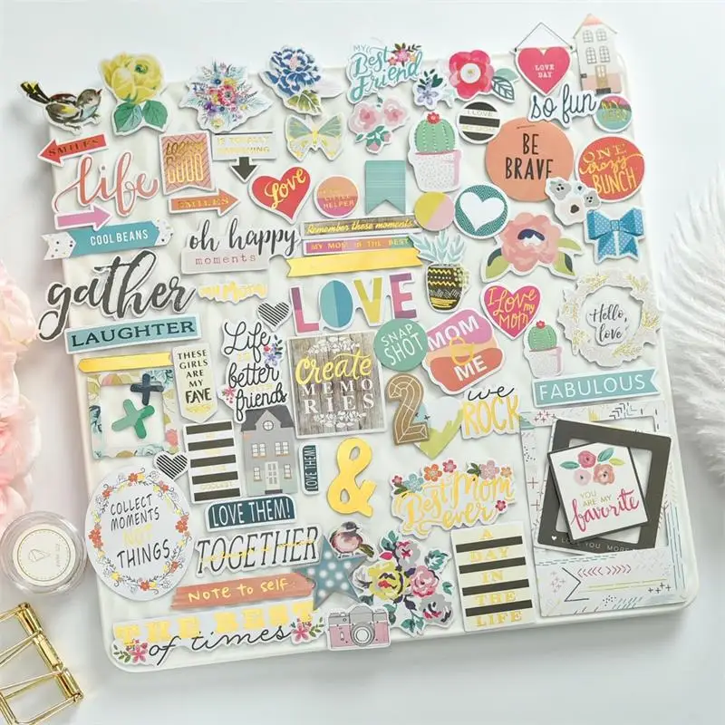 ZFPARTY Любовь жизнь кардсток высечки для скрапбукинга счастливый