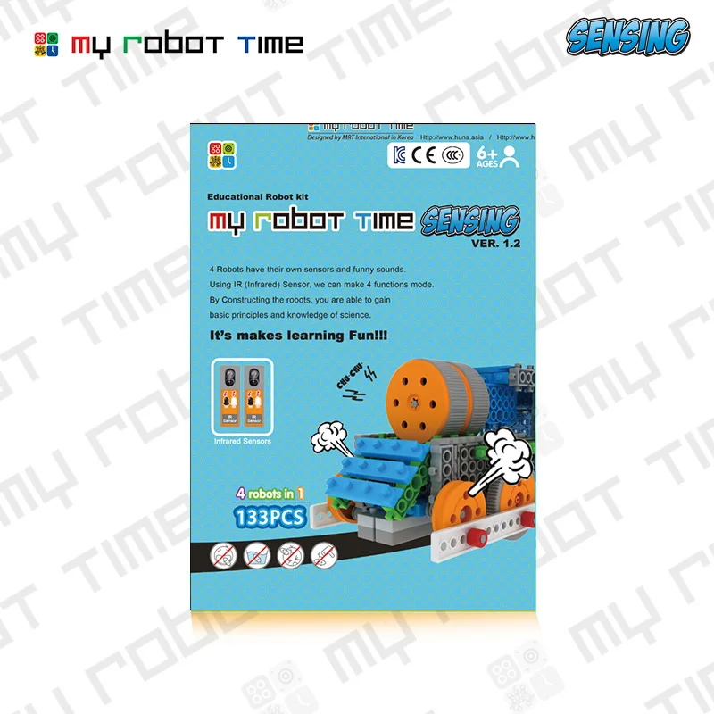 My Robot Time Sensing Line Tracer Car Block Build Toy Robotics Science Kits STEM образовательные инструменты для