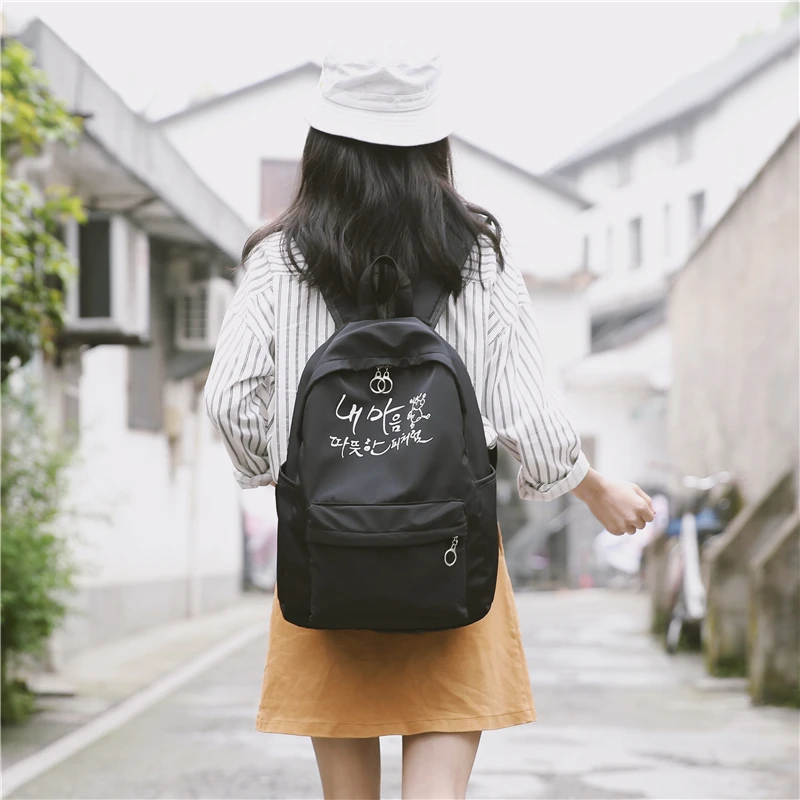 MIWIND 2018 Summer New Nylon Waterproof Student Bag Fashion Letter Printing College Wind Men And Women Backpack JQ1022 | Багаж и сумки