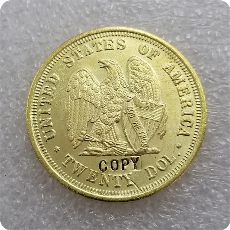 США 1872 AMAZONIAN $20 00 золотая монета КОПИЯ памятные монеты копия монет медаль