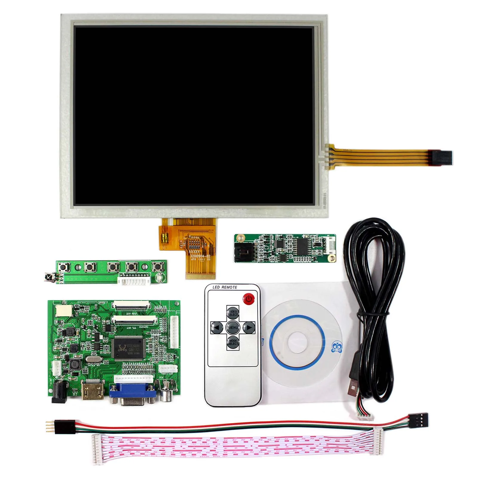 HD MI VGA 2AV ЖК дисплей плата контроллера VS TY2662 V5 8 &quotEJ080NA 04C 1024x768 сенсорный VS080TP A2|panel