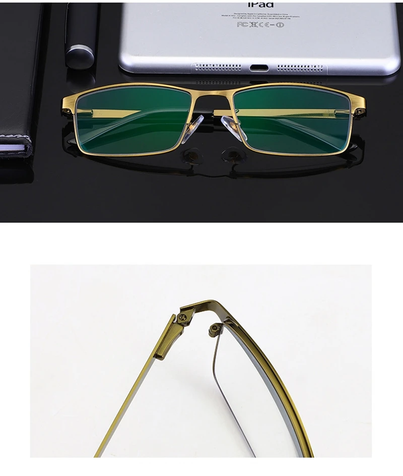 Фотохромные очки для чтения мужские анти-Синие лучи диоптрий дальнозоркости очки для мужчин очки+ 1,0+ 1,5+ 2,0+ 2,5+ 3,0+ 3,5 RS731