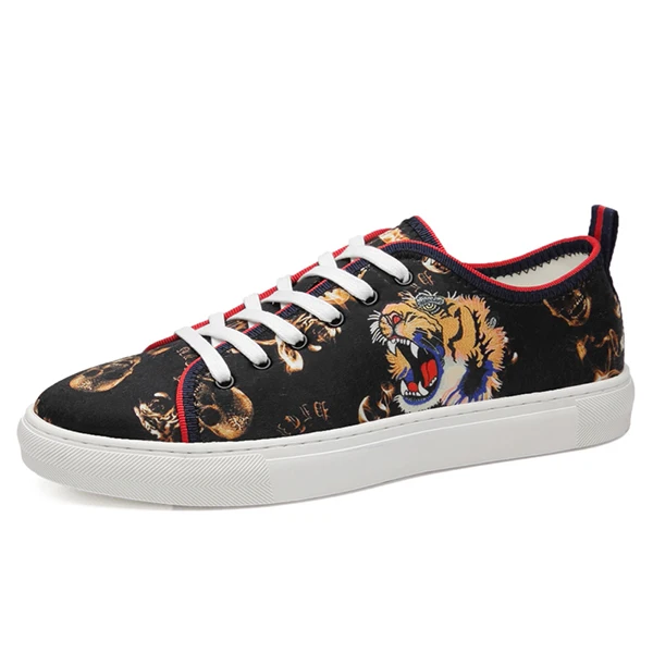 Low-top Golden CYYTL Bengal Tiger мужские кроссовки Уличная Повседневная обувь 5D печать на шнуровке дышащая прогулочная теннисная обувь Masculino zapatillas hombre - Цвет: Low-top Golden