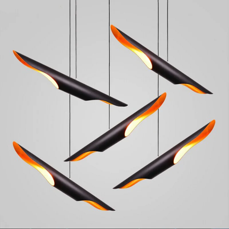 Creative Personality Pendant Lamp Tube Lighting Fixture Art Decor Adjustable Hanging Ceiling For Cafe Restaurant Bar | Освещение