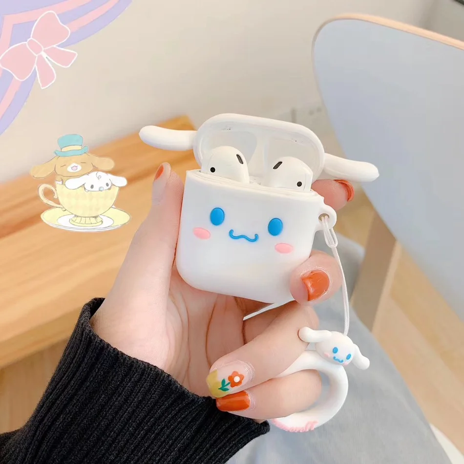 A2 Чехол для AirPods с милым рисунком Cinnamoroll, Розовая пантера, чехол для наушников s для Apple Airpods 2, Защитная крышка с кольцом на палец - Цвет: A2