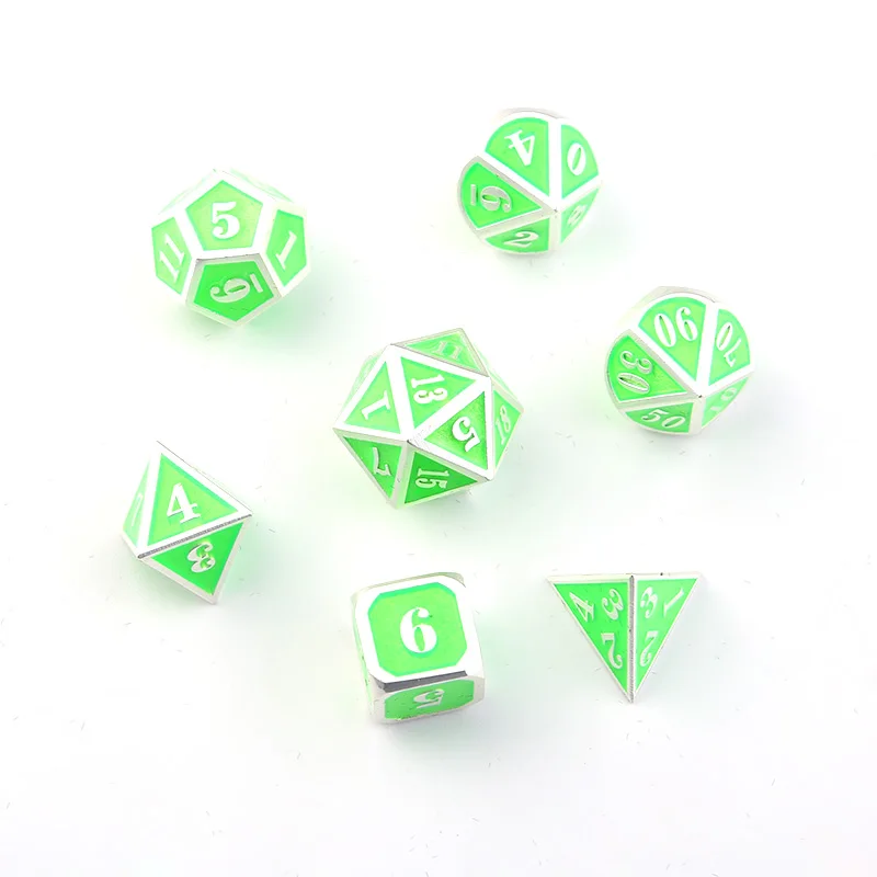 Игральные кости DND металлический Rpg набор многогранные D20 10 8 12 интересные