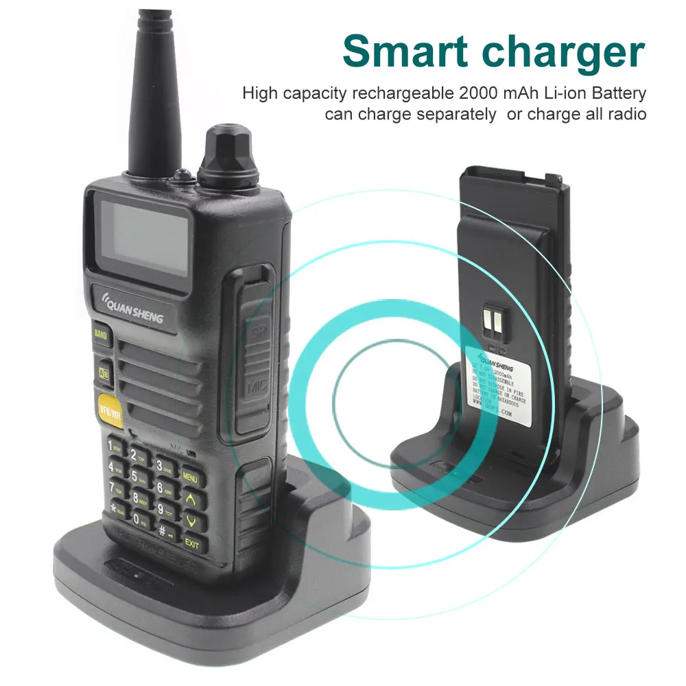Рация QUANSHENG vhf uhf 5 Вт FM передатчик двухсторонняя радиостанция|Рации| |