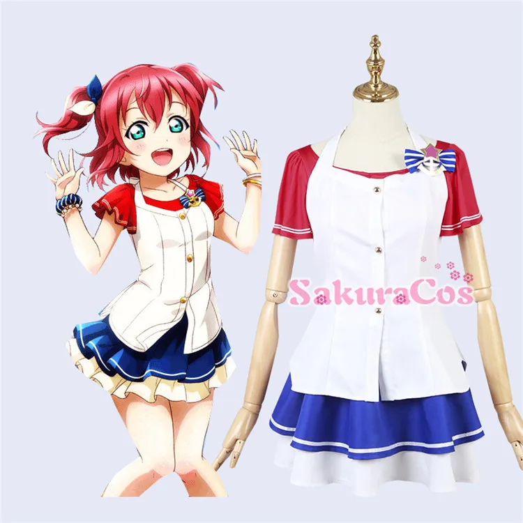 Аниме Love Live Sunshine Aqours Ruby Kurosawa 6 я годовщина разблокированная Униформа на Хэллоуин