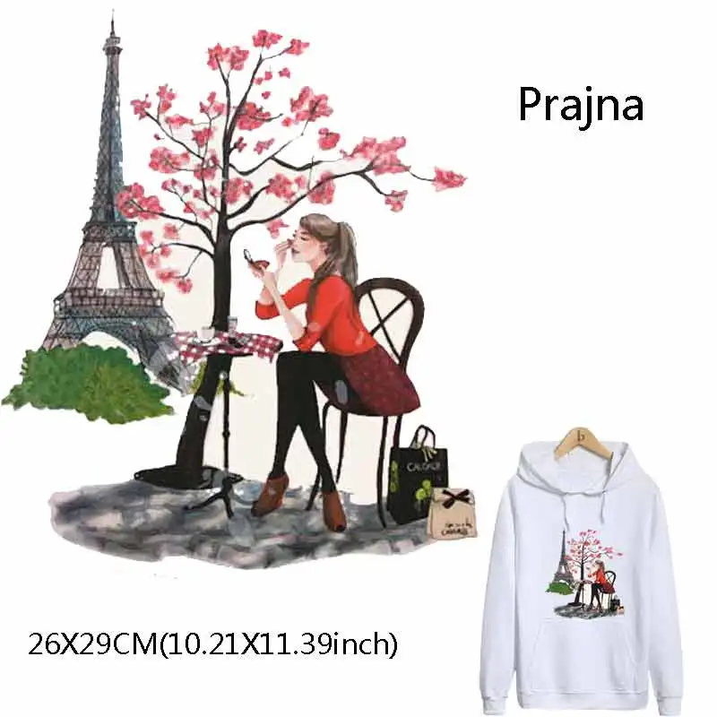 Prajna Tower/наклейки для девочек детей дерево Термотрансферная нашивка одежды легко