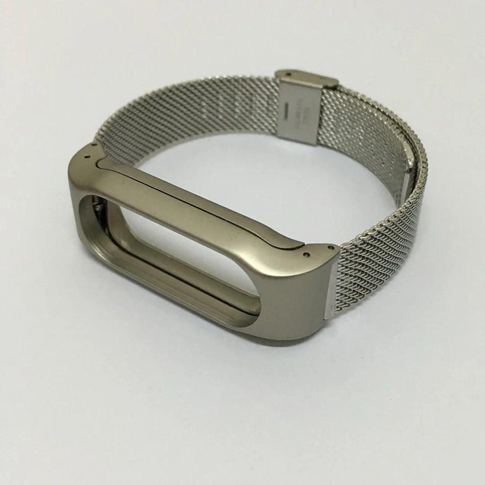 Металлический ремешок для Xiaomi Mi Band 2 браслет из нержавеющей стали без винтов