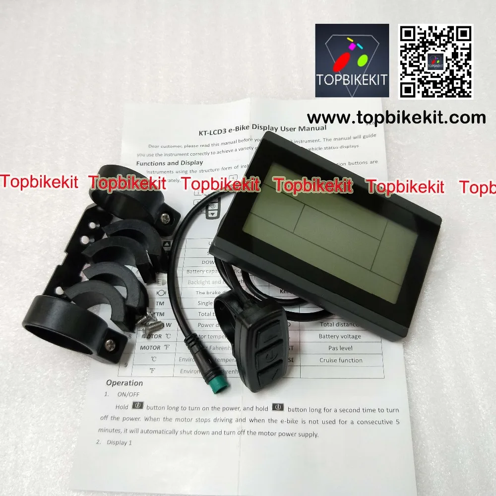 KT LCD3 Ebike ЖК дисплей 24 В/36 В/48 В с Julei 5 контактов водонепроницаемый разъем/KT для