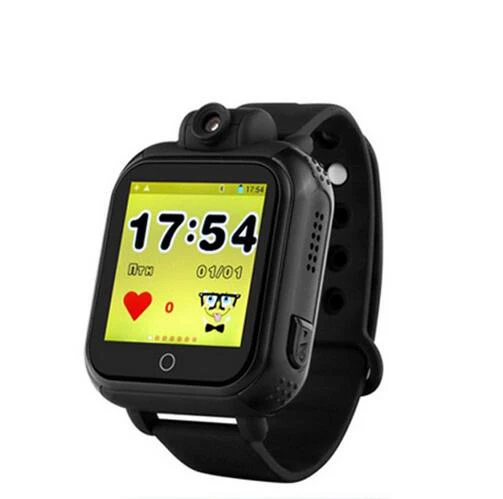 Q200 3G GPS Детские умные часы детские GPS с трекером умные часы для IOS и Android traker умные часы детские - Цвет: Black
