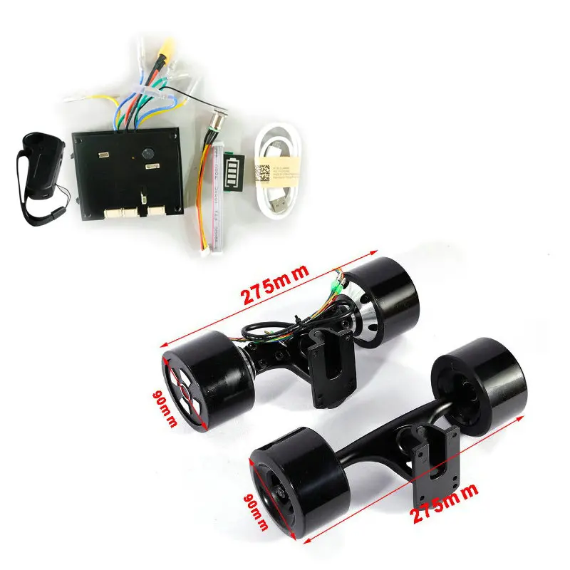 90mm Motor Kit black Двойной привод 70 мм 83 мм 90 мм 180 Вт 250 Вт 350 Вт Электрический ступица для скейтборда двигатель 8 дюймов грузовик двойной привод Электрический скейтборд мотор - Цвет: 90mm Motor Kit black