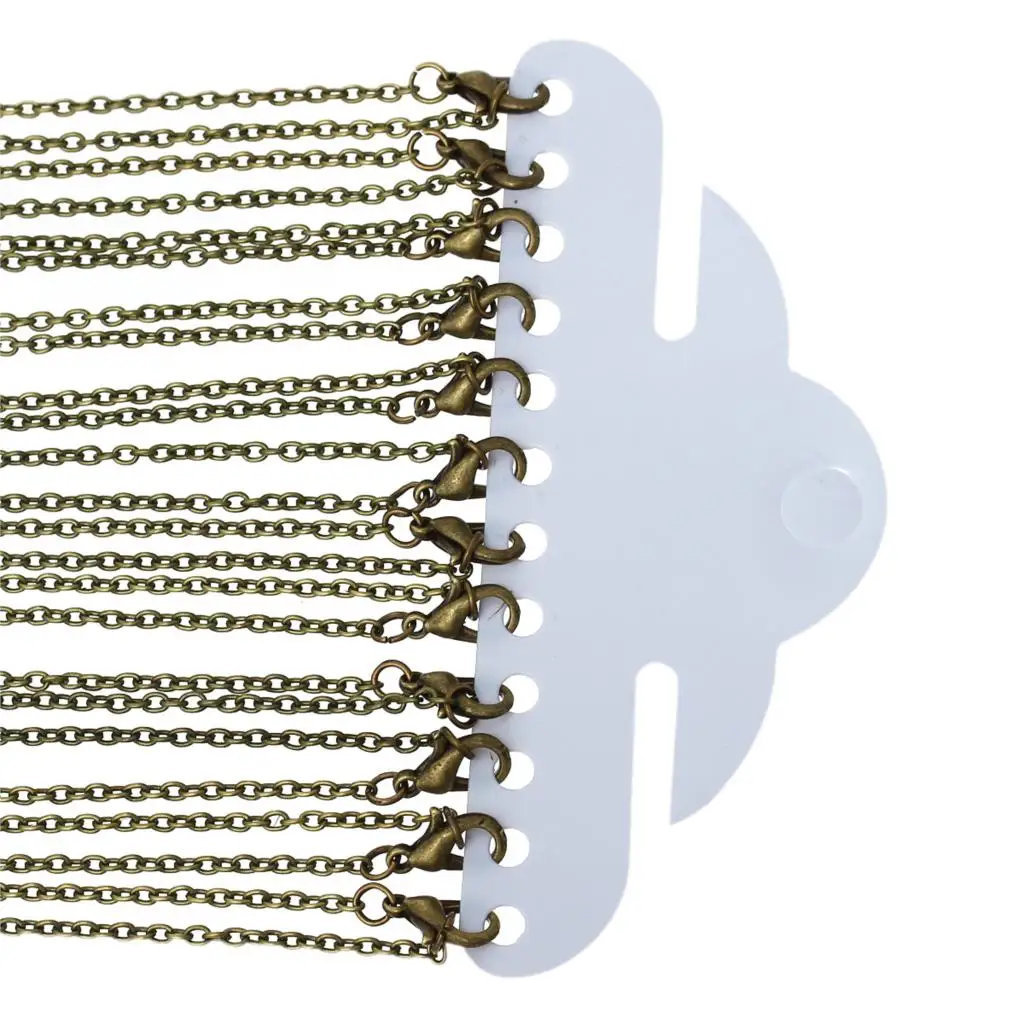 8SEASONS Jewelry Necklace Antique Bronze Cable Chains Lobster Clasp 77cm(30 3/8&quot) long 12 PCs 2015 new | Украшения и