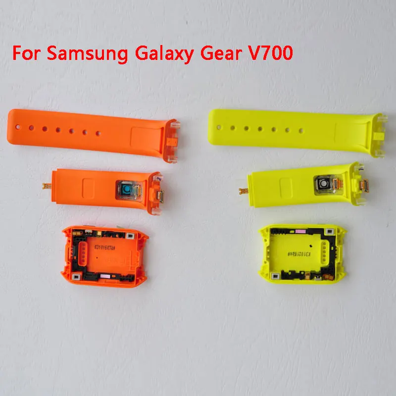BINYEAE для samsung Galaxy Шестерни V700 SM-V700 сзади Корпус сзади чехол ремешок для наручных часов с Камера на палочке+ силиконовый ремешок